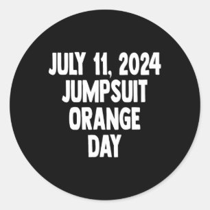 Adesivo Dia da Condenação 11 de julho de 2024 Dia do Jumpt