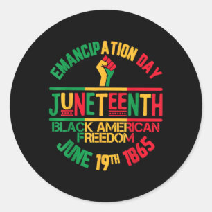 Adesivo Dia da Emancipação Junta da Liberdade Negra Americ