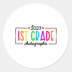 Adesivo Dia Da Escola 2023, Graduação Da Classe Autografo