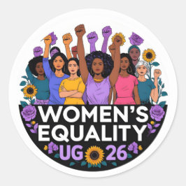 Adesivo Dia da Igualdade entre Mulheres - Poster para Insp