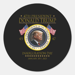 Adesivo Dia da Inauguração do 47º Presidente Donald Trump