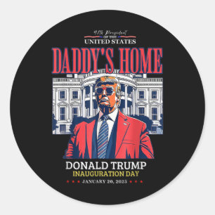Adesivo Dia da Inauguração do Presidente Donald Trump 2025