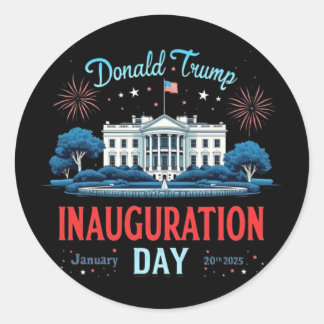 Adesivo Dia da Inauguração do Presidente Donald Trump 2025