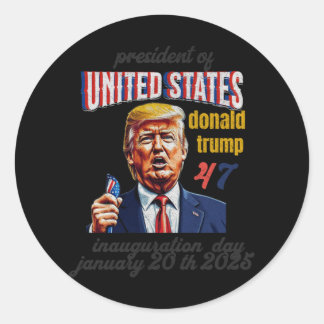 Adesivo Dia da Inauguração Donald Trump