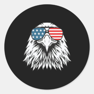 Adesivo Dia da Independência - Bald Eagle Flag - Dia da In