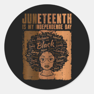 Adesivo Dia da Independência da Mulher Negra Melanina Mulh