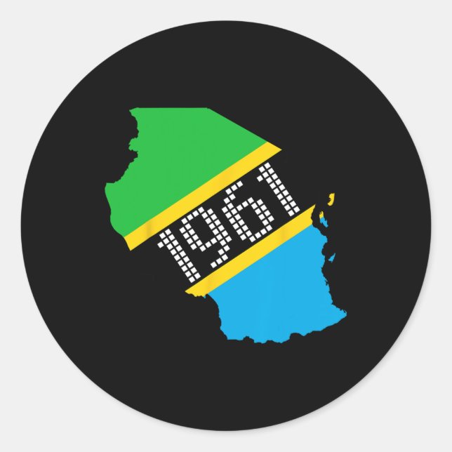 Adesivo Dia da Independência da Tanzânia (Frente)