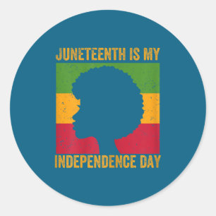Adesivo Dia da independência do Juneteenth feminino - 19 d