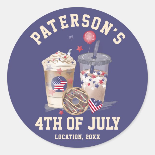 Adesivo Dia da Independência do Partido Sindicato da Famíl (Frente)