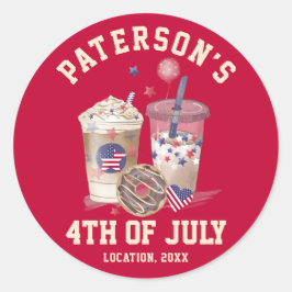 Adesivo Dia da Independência do Partido Sindicato da Famíl