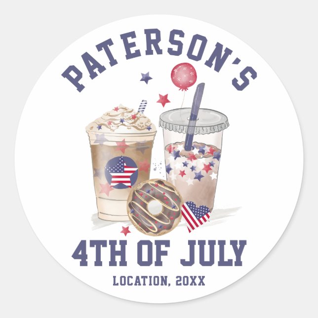 Adesivo Dia da Independência do Partido Sindicato da Famíl (Frente)