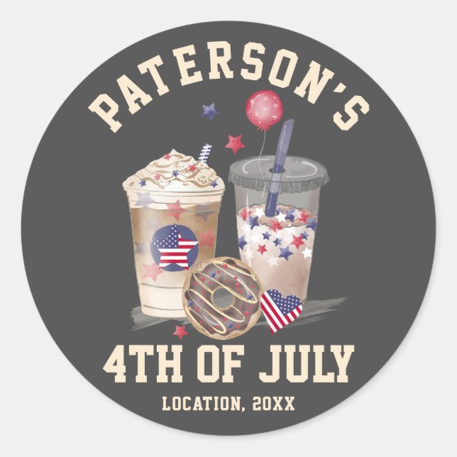 Adesivo Dia da Independência do Partido Sindicato da Famíl (Frente)