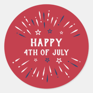 Adesivo Dia da Independência Patriótica Americana