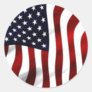 Adesivo Dia da Independência Patriótica da Bandeira Amer