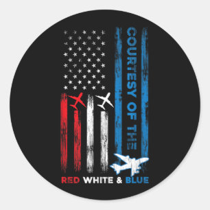 Adesivo Dia da Independência Vermelho Branco Azul Bandeira