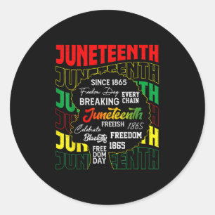 Adesivo Dia da Liberdade 19 de junho de 1865 Dia da Liberd