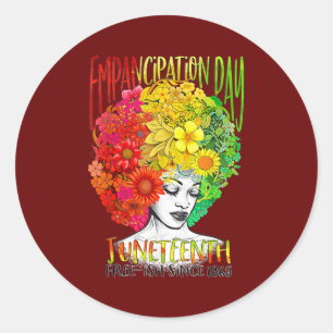 Adesivo Dia da Liberdade - Afro-Americano, 19 de junho