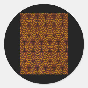 Adesivo dia da liberdade orgulho do tecido kente africano