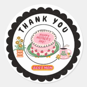 Adesivo Dia da mãe feliz do Sticker