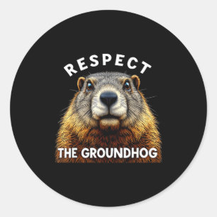Adesivo Dia da Marmota Respeite a Marmota _2