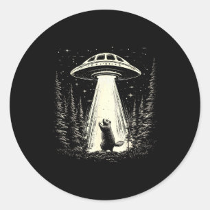 Adesivo Dia da Marmota Ufo Gráfico Retro Vintage Encontro