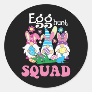 Adesivo Dia da Páscoa Engraçado de Caça ao Ovo Hunt