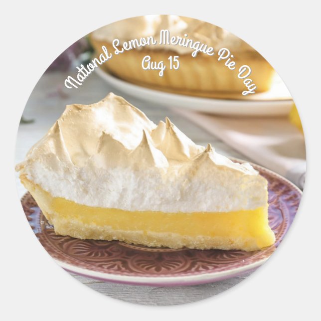 Adesivo Dia da Pie de Limão Nacional Meringue (Frente)