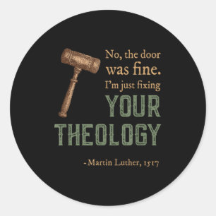 Adesivo Dia da Reforma Cristã Reformada Martin Luther