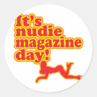Adesivo Dia da Revista Nudie!