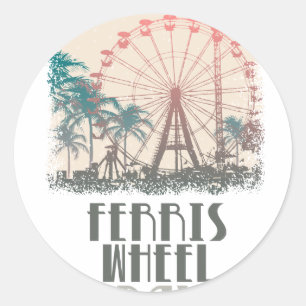 Adesivo Dia da roda de Ferris - dia da apreciação