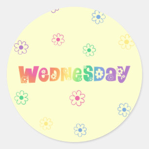 Adesivo Dia da Semana da Bonita Quarta-Feira