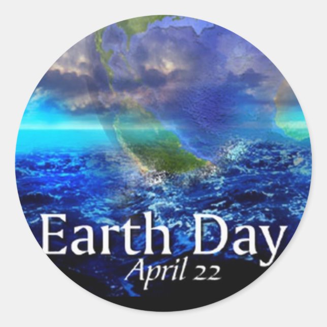 Adesivo Dia da Terra (Frente)