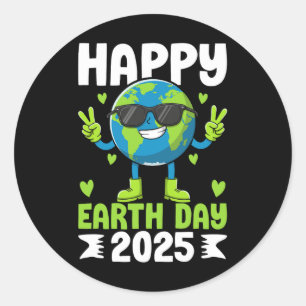 Adesivo Dia da Terra 2025 Feliz Dia da Terra Salve O Plane