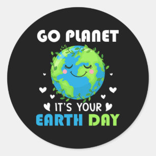 Adesivo Dia da Terra 2025 Ir Planeta É o Dia da Terra