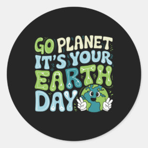 Adesivo Dia da Terra 2025 Ir Planeta É o Dia da Terra Home