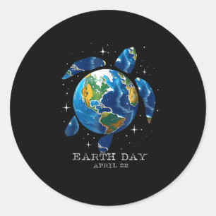 Adesivo Dia da Terra 2025 Salva a Tartaruga do Mar da Terr