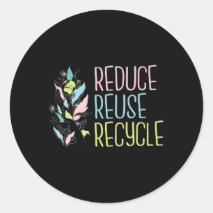 Adesivo Dia da Terra A Terra do Reciclar de Reutilização R