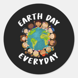 Adesivo Dia da Terra Camisa Garotos Garotas Bebê Ficha For