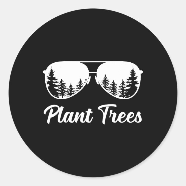 Adesivo Dia da Terra das Árvores Vegetais para o Árvores V (Frente)