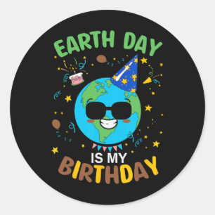 Adesivo Dia da Terra é meu aniversário 3
