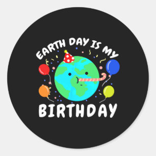 Adesivo Dia da Terra é o meu aniversário