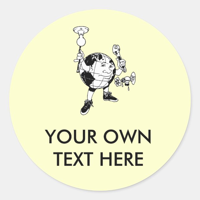 Adesivo DIA DA TERRA - energia das economias (Frente)