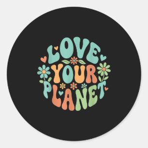 Adesivo Dia da Terra natureza amor ecológico ambiental