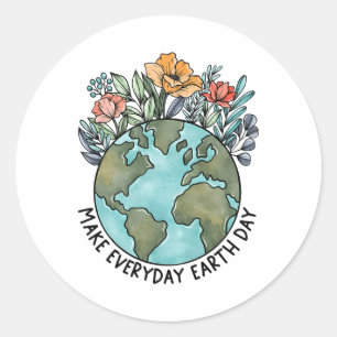 Adesivo Dia da Terra Planador Flor Dia a Dia Mulheres Aniv