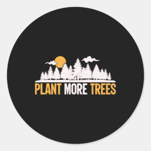 Adesivo Dia da Terra - Plante Mais Árvores, Árvore Mais Hu