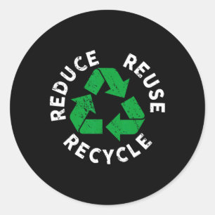 Adesivo Dia da Terra Reduza o Reciclagem Incrível do Recic
