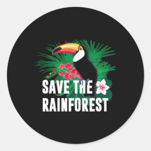 Adesivo Dia da Terra Salva A Floresta Tropical