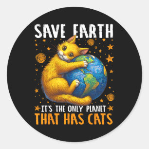 Adesivo Dia da Terra Salvar a Terra É o único planeta que