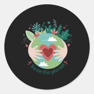 Adesivo Dia da Terra Salvar o Planeta Mundo Dia da Mãe Ter