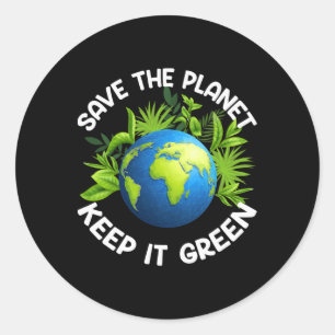 Adesivo Dia da Terra Salve O Planeta